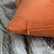 MIULEE Fall Pack of 2 Velvet Soft Solid Decorative Square Throw Pillow Covers Set Cushion Case for Sofa Bedroom Car 18x18 Inch 45x45 Cm Orange